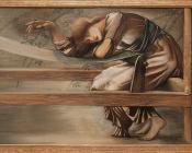 Study for the Garden Court - 爱德华·科莱·伯恩·琼斯